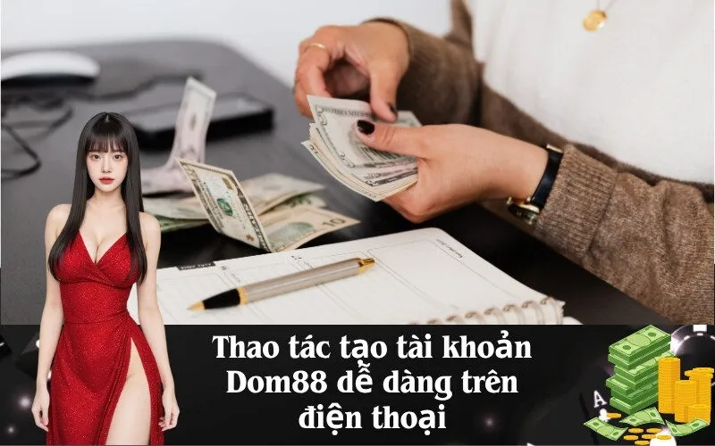 Thao tác tạo tài khoản Dom88 dễ dàng trên điện thoại
