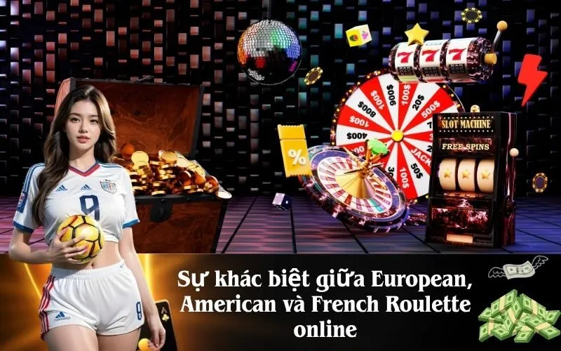 Sự khác biệt giữa European, American và French Roulette online